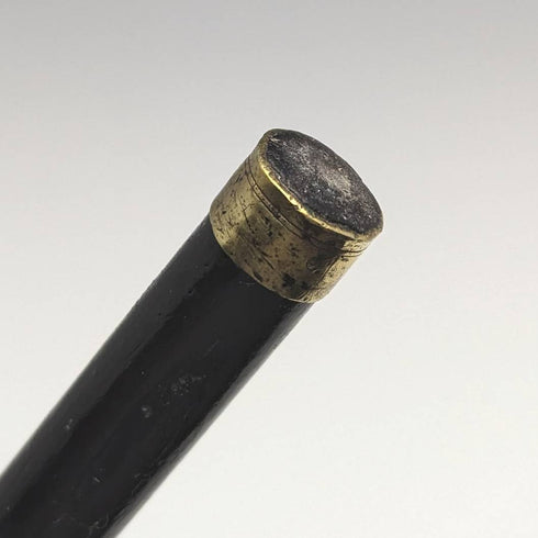 1920年頃 英国アンティーク 紳士用ステッキ 杖 純銀製 丸ハンドル 87cm